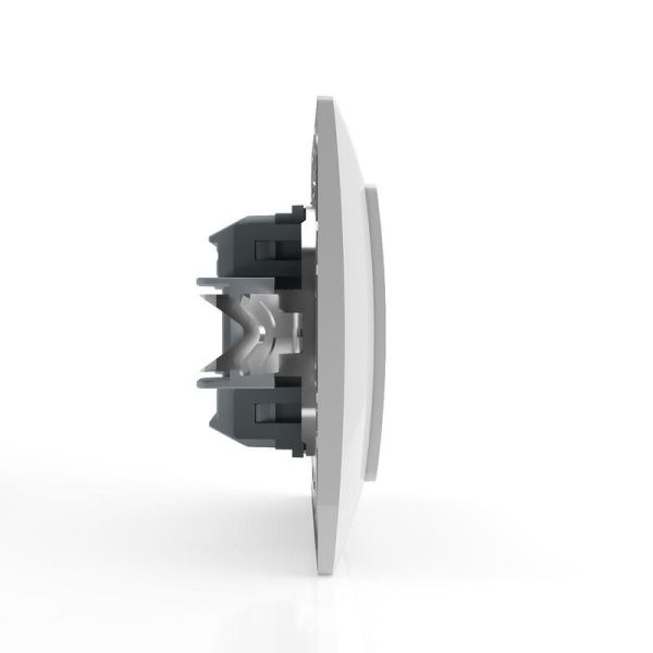 Выключатель 2-кл. СП AVA 10А IP20 с индикатором в сборе бел. TOKOV ELECTRIC TKL-AV-V2IF-C01