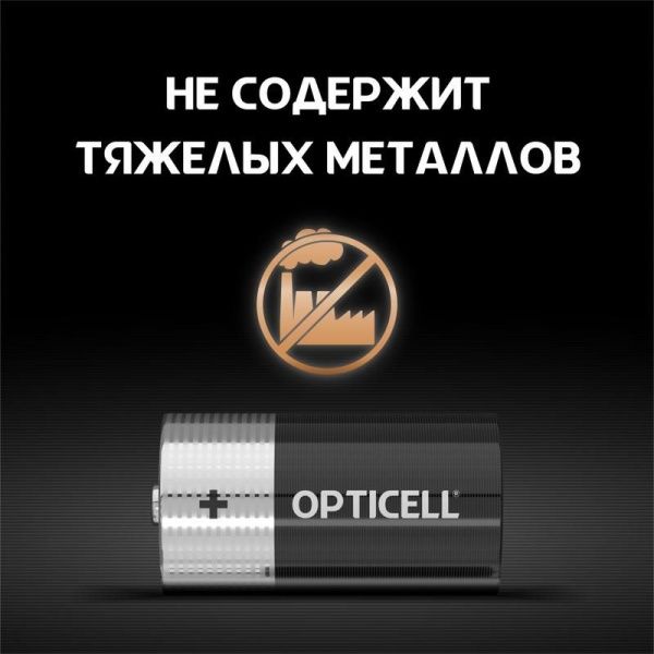 Элемент питания алкалиновый C/LR14 1.5В (блист. 2шт) Basic Opticell 5051004/6051004