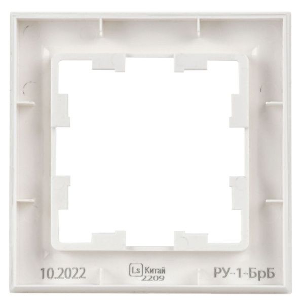 Рамка 1-м BRITE РУ-1-БрБ бел. IEK BR-M12-K01