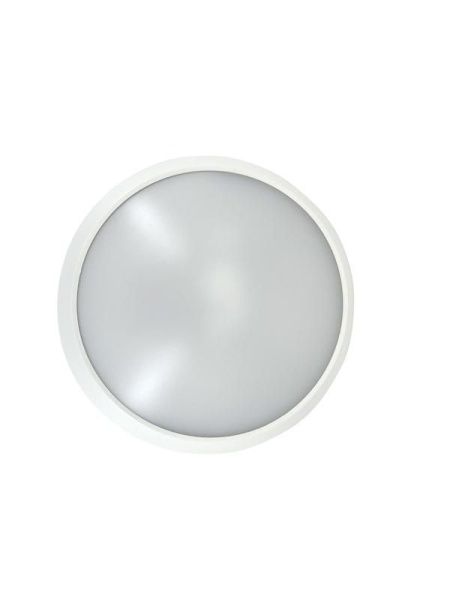 Светильник светодиодный WP 15 C 12W OP 840 D220 WH 220х80мм 12Вт 4000К IP65 ЖКХ круглый пылевлагозащ. бел. Русский Свет 15071523452