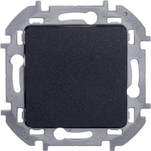 Переключатель 1-кл. Inspiria 10А IP20 250В 10AX механизм антрацит IEK 673653