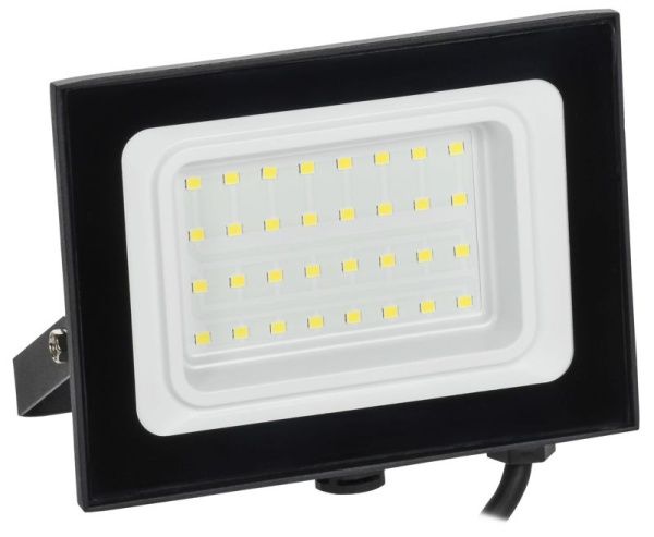 Прожектор светодиодный СДО 06-30 6500К IP65 черн. IEK LPDO601-30-65-K02