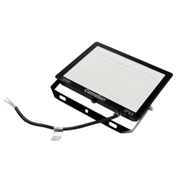 Прожектор светодиодный LFL-10004 C02 LED SMD 100Вт IP65 6500К 10000лм 230В 245х233.5Х31 черн. Camelion 16333