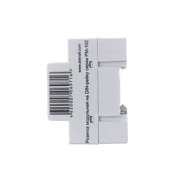 Розетка модульная РМ-102 16А 220В 2P+PEN на DIN-рейку DEKraft 18012DEK