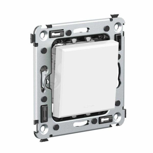 Выключатель 1-кл. 2мод. СП Avanti "Белое облако" 16А IP20 бел. DKC 4400103