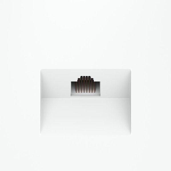 Розетка компьютерная 1-м СП S70 RJ45 кат.6 механизм бел. матов. Voltum VLS060102