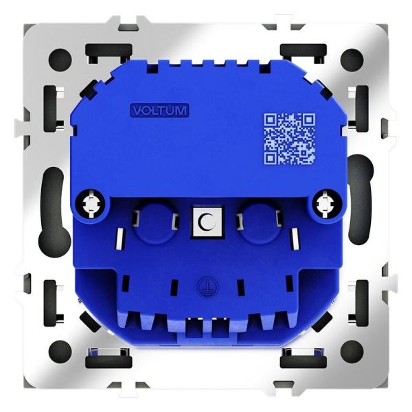 Розетка 1-м СП S70 16А с USB A+С с заземл. защ. шторки механизм графит Voltum VLS040507