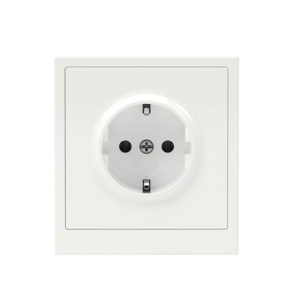 Розетка силовая KANT 2P+E без шторки бел. магнолия DKC 7000033