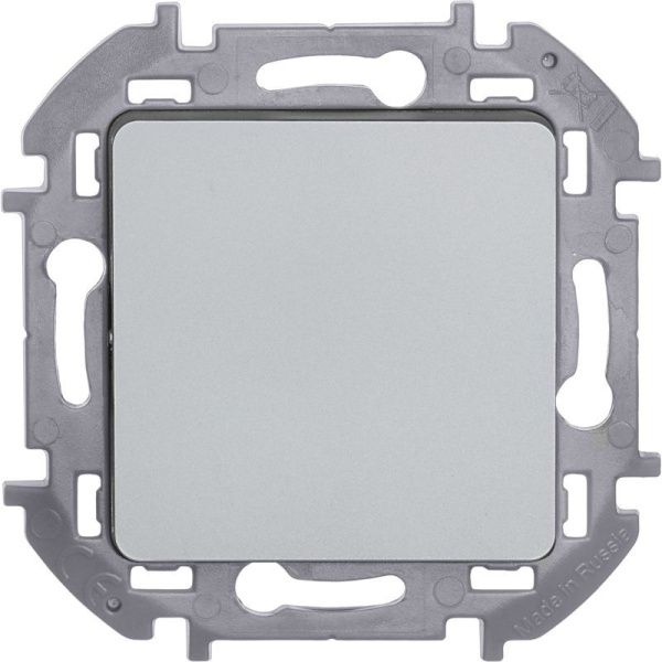 Переключатель 1-кл. Inspiria 10А IP20 250В 10AX механизм алюм. IEK 673652
