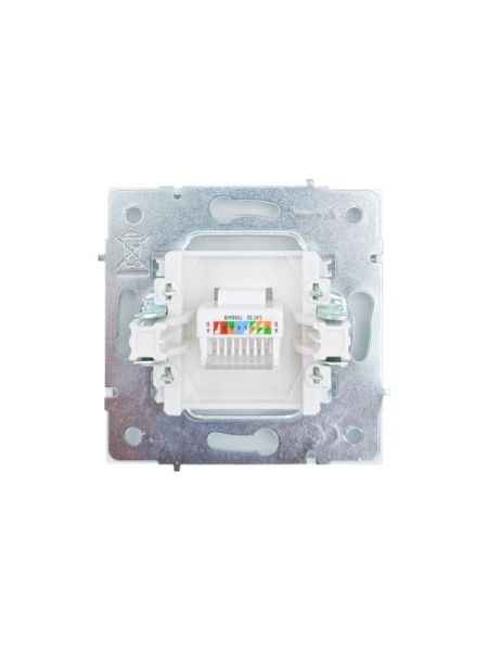 Розетка компьютерная 1-мест. СП ZIMA кат.5 бел. LEZARD 704-0288-139