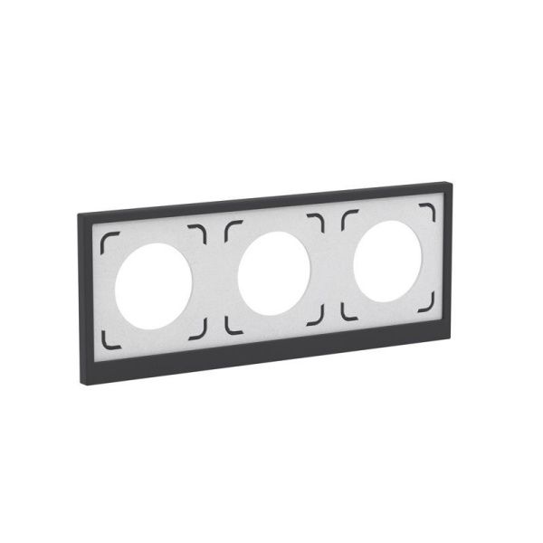 Рамка 3-м KANT IP44 черн. уголь DKC 7012946