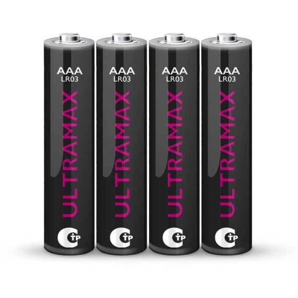Элемент питания алкалиновый AAA/LR03 1.5В ULTRAMAX LR03UM-B4 BL-4 (уп.4шт) ФАZА 5043084