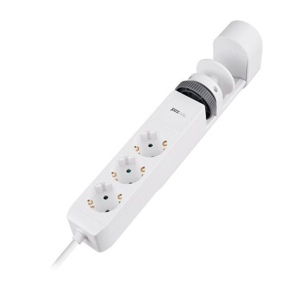 Удлинитель 3х1.5м на струбцине с заземл. с выкл. 3 USB выхода (2А+1С) IP20 ПВС 3х1 ETD-03U-150-wh (3х1.5) бел. JAZZway 5059535