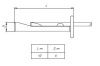 Анкер-клин М6х40мм EKF aklm6x40