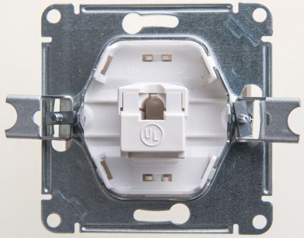 Розетка компьютерная 1-м Glossa RJ45 кат.5E механизм перламутр. SE GSL000681K