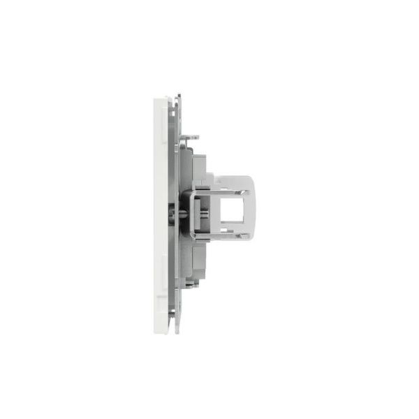 Розетка компьютерная 1-м KANT RJ45 кат.6A без шторки бел. магнолия DKC 7000673