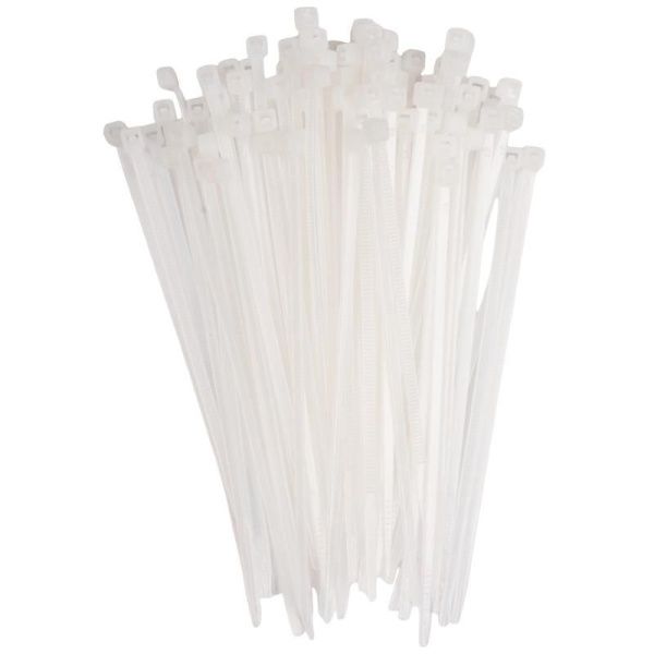 Хомут кабельный (стяжка) PCT 2.5х080-100WH 2.5х80 PA6.6 бел. (уп.100шт) JazzWay 5053670