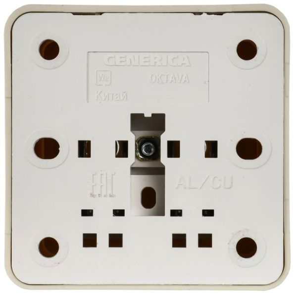 Розетка 1-м ОП Октава 10А IP20 без заземл. крем. GENERICA ERO10-K33-10-DC
