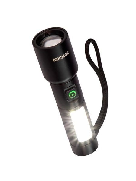 Фонарь ручной аккум. 10Вт LaserLED/широк.cвет/Li-ion 1200мА.ч алюм. КОСМОС (KOC134Lit)