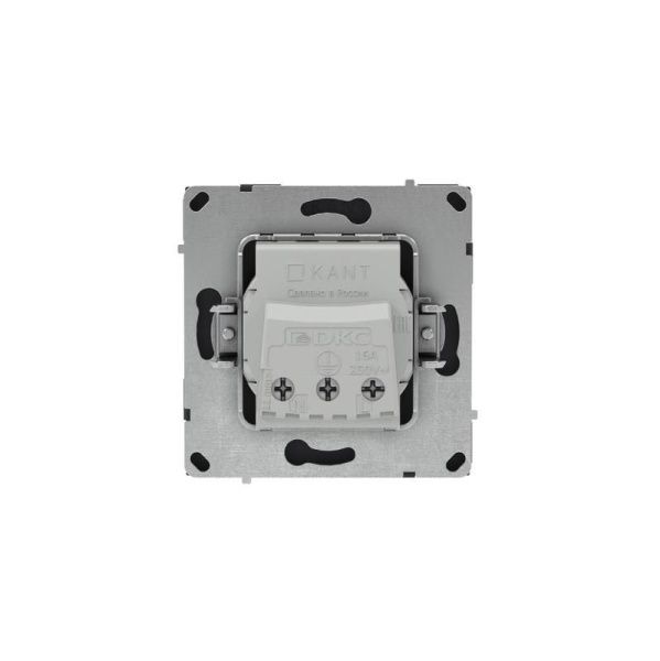 Розетка силовая KANT 2P+E защ. шторки черн. уголь DKC 7012003
