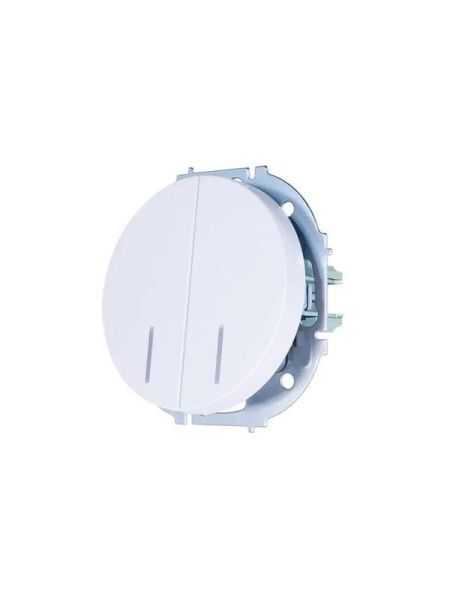 Выключатель 2-кл. СП OSEN 10А IP20 с подсветкой механизм бел. LEZARD 743-0288-112