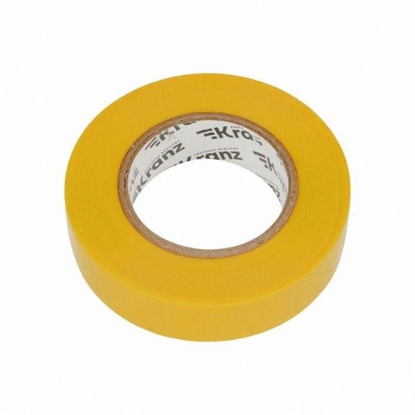 Изолента ПВХ 0.13х19мм 25м желт. Kranz KR-09-2202