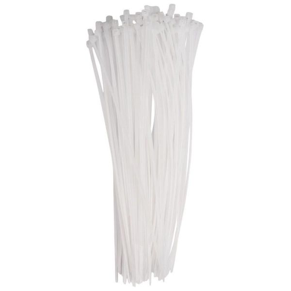 Хомут кабельный PCT 2.5х200-100WH 2.5х200 PA6.6 бел.(уп.100шт) JazzWay 5053618