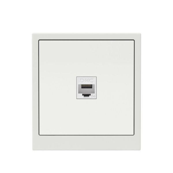 Розетка компьютерная 1-м KANT RJ45 кат.5E без шторки бел. песок DKC 7010663