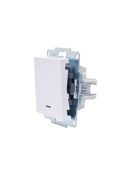 Выключатель 1-кл. 1п СП Vesna 10А IP20 с индикацией механизм бел. LEZARD 742-0288-111